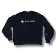 Sudadera White Wave Black